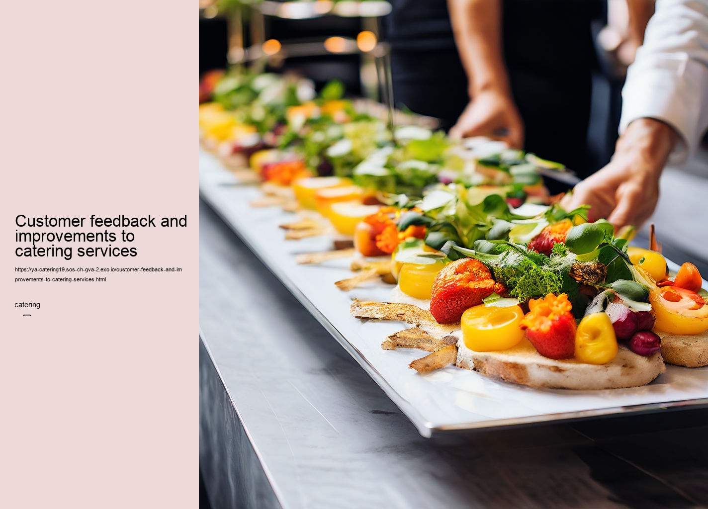 Customer feedback and improvements to catering services